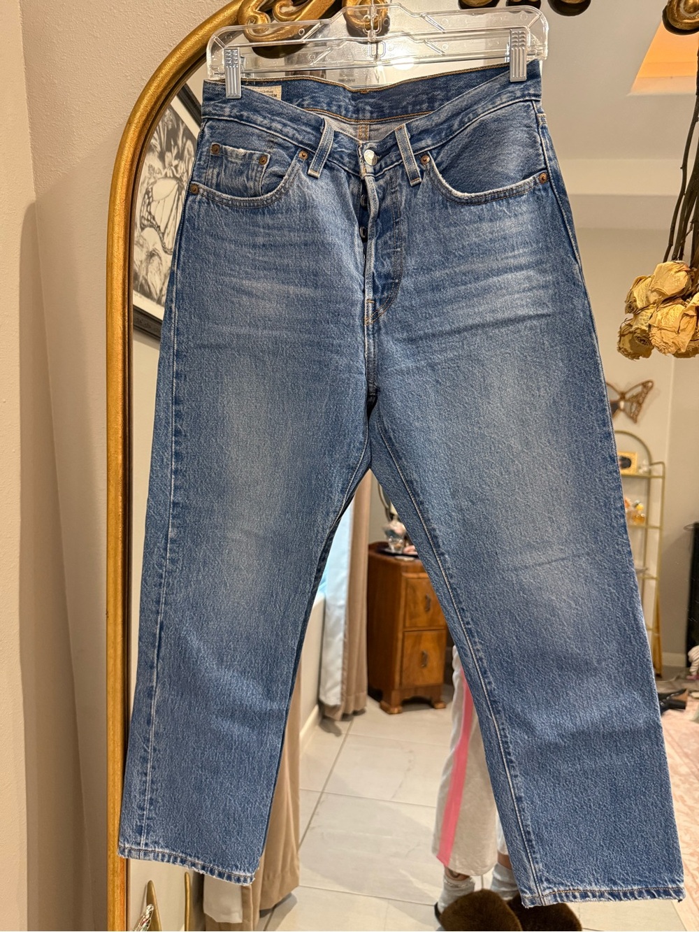 Levi's Straight-Leg Women’s Jeans in Medium Blue